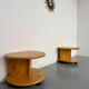 Side table, end table X2, solid pine, 1970s design.