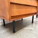 Modernist chest of drawers with slanted drawers