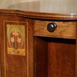 Art Nouveau Antique Rotating Library Table Liberty Style