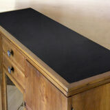 1930s walnut credenza in art deco style