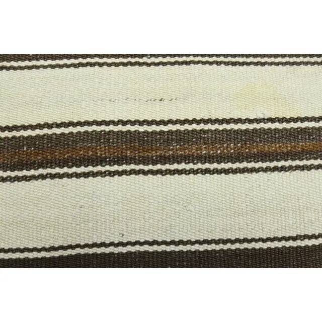 1970s Vintage Turkish Oushak Handmade Wool Cotton Beige Area Rug 150x194