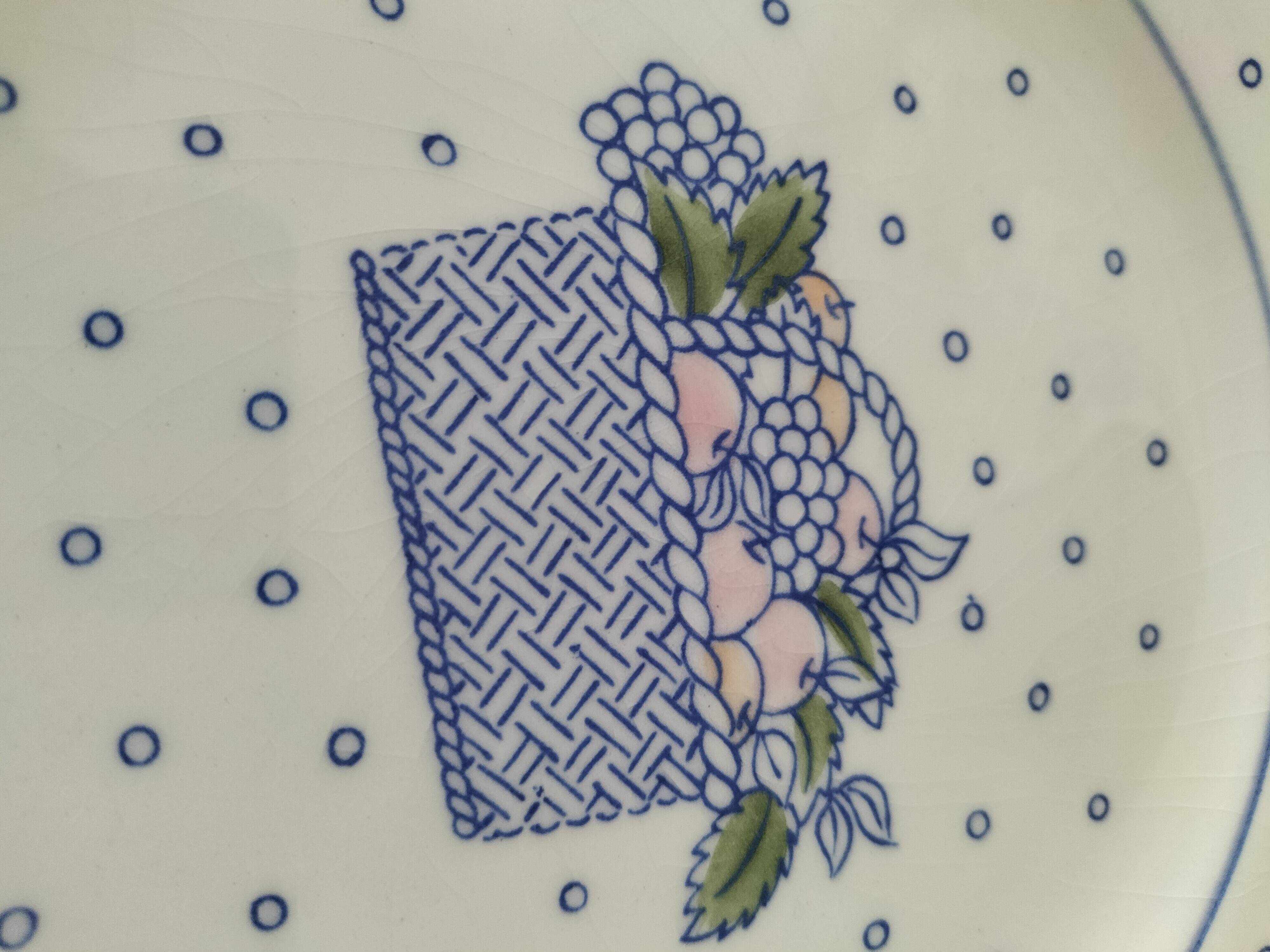 Trio of Gien dinner plates – “Marie Pierre Boitard” model