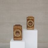 Pair of Mid-Century 'Zsolnay' Ceramic Urns or Vases