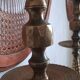 Duo de chandeliers ancien en laiton
