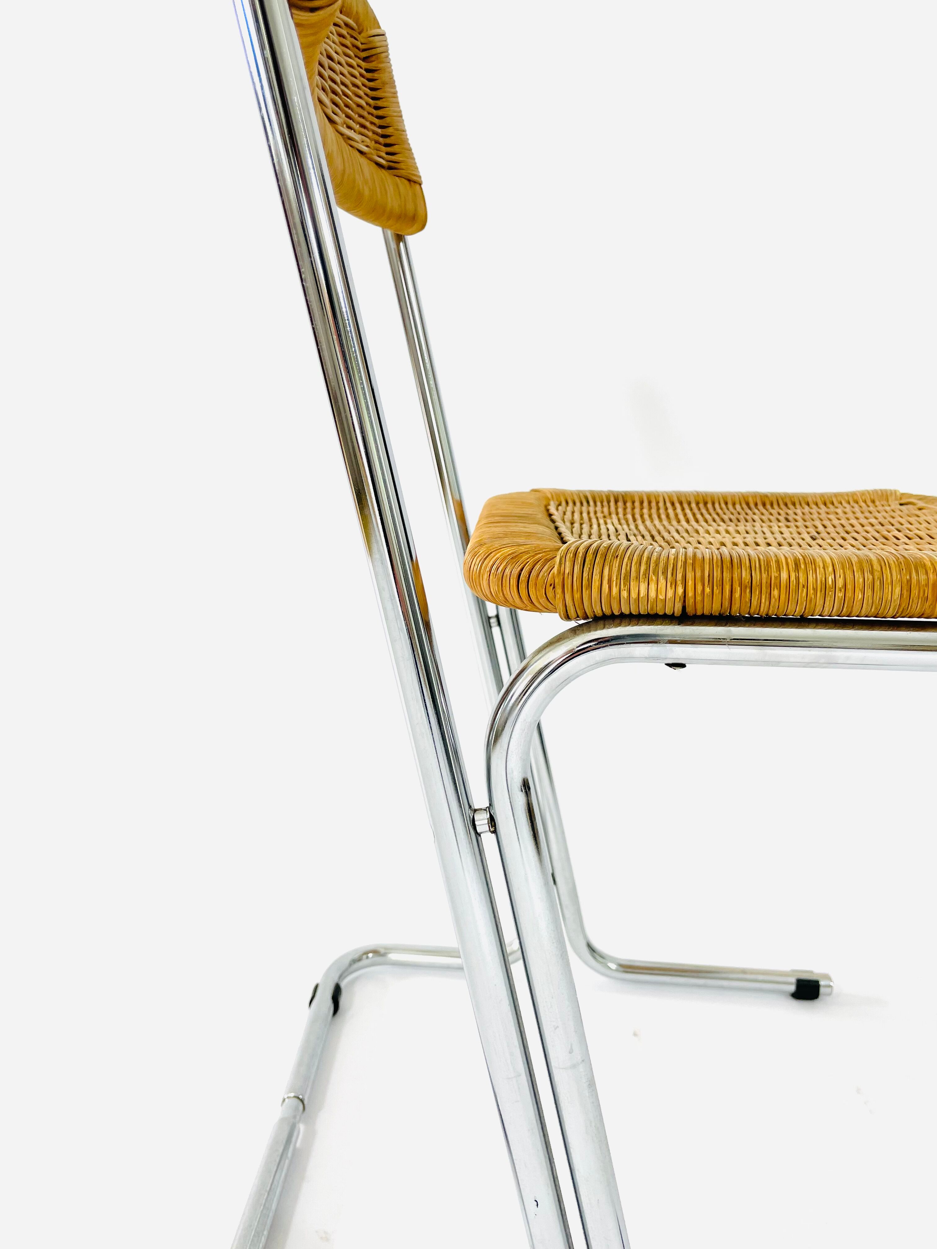 Bauhaus rattan chairs circa 1970