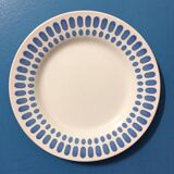 Set of 4 plates Digoin Sarreguemines "Tartan"