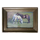 Tableau, étude de chevaux. Victor L’Homme