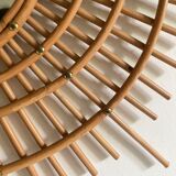 Vintage ortf rattan mirror