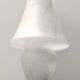 White Murano Glass Table Lamp with a Pink Marble Effect, Italy