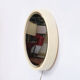 Space Ace Back Lid Round Mirror, 1970s, France