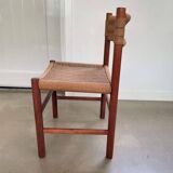 Beautiful chair, wooden frame with papercord seat and backrest