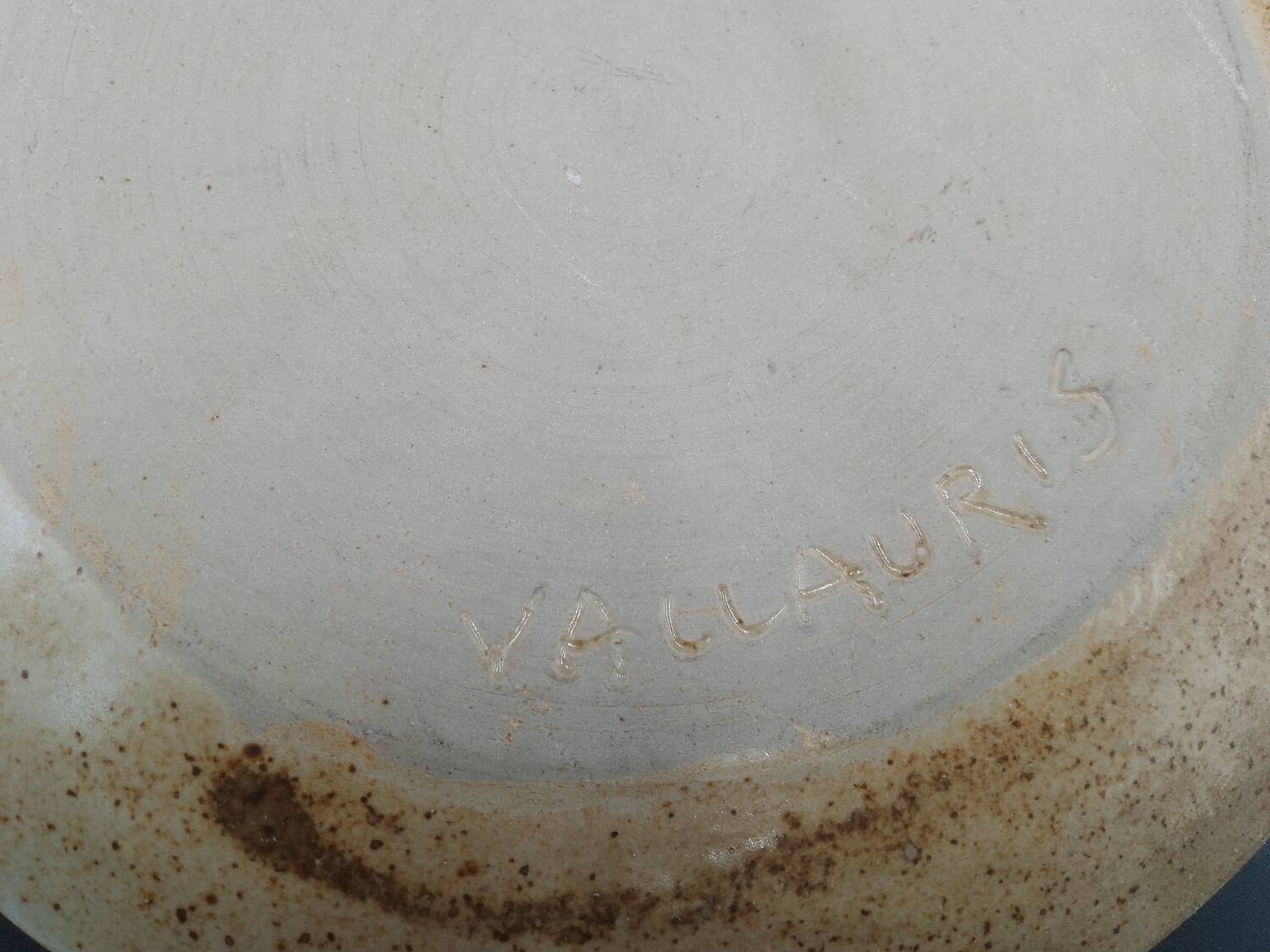 Vallauris stoneware plate the argonauts isabelle ferlay & frédérique bouguet