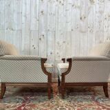 Louis XVI Living Room Sofa and Pair of Bergeres