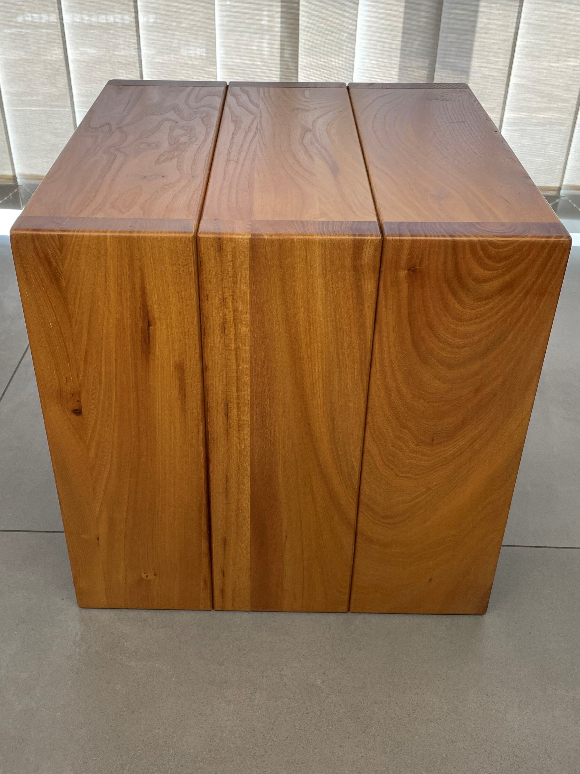 Vintage cube bedside table 1980 Maison Regain