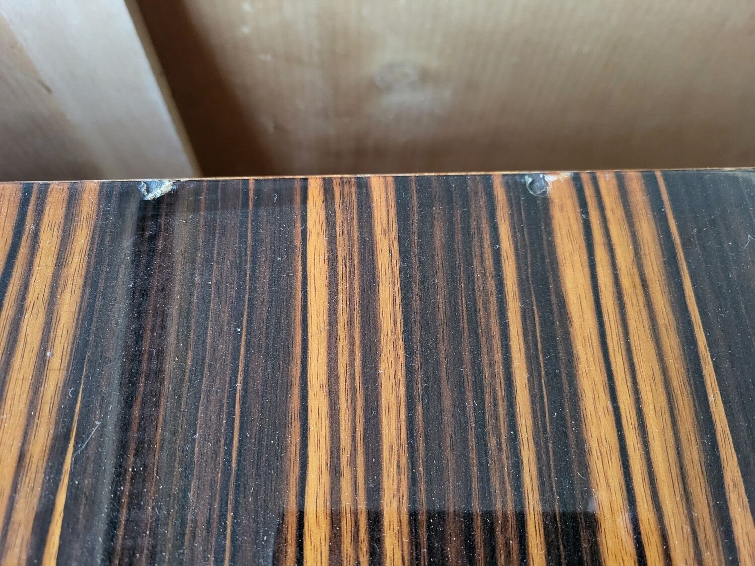 Vintage enfilade in lacquered Macassar ebony