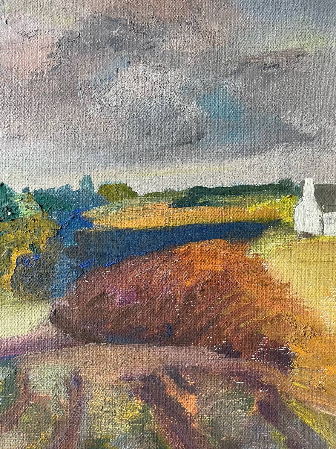 Tableau paysage Bretagne vintage années 70