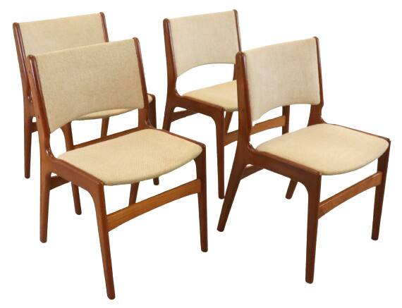 Set of 4 Erik Buch 'Aastrup' Chairs