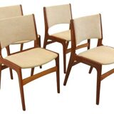 Ensemble de 4 chaises de salle à manger Erik Buch 'Aastrup'