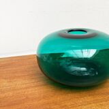 Large vase from the Swedish Stockholm series, handmade glass from Ikea, 1990s.