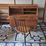 Bernhard Pedersen teak secretaire, Denmark 1960s