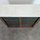Notary cabinet topped with a Carrara marble.