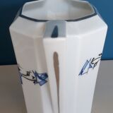 Service of cups and milk jar in fine porcelain from Limoges Art Deco