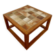 Coffee table in elm and ceramic, 1970