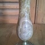 Lampe de chevet albâtre gypse ancienne vintage