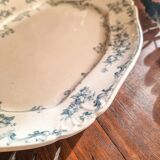 Rectangular plate in semi-porcelain