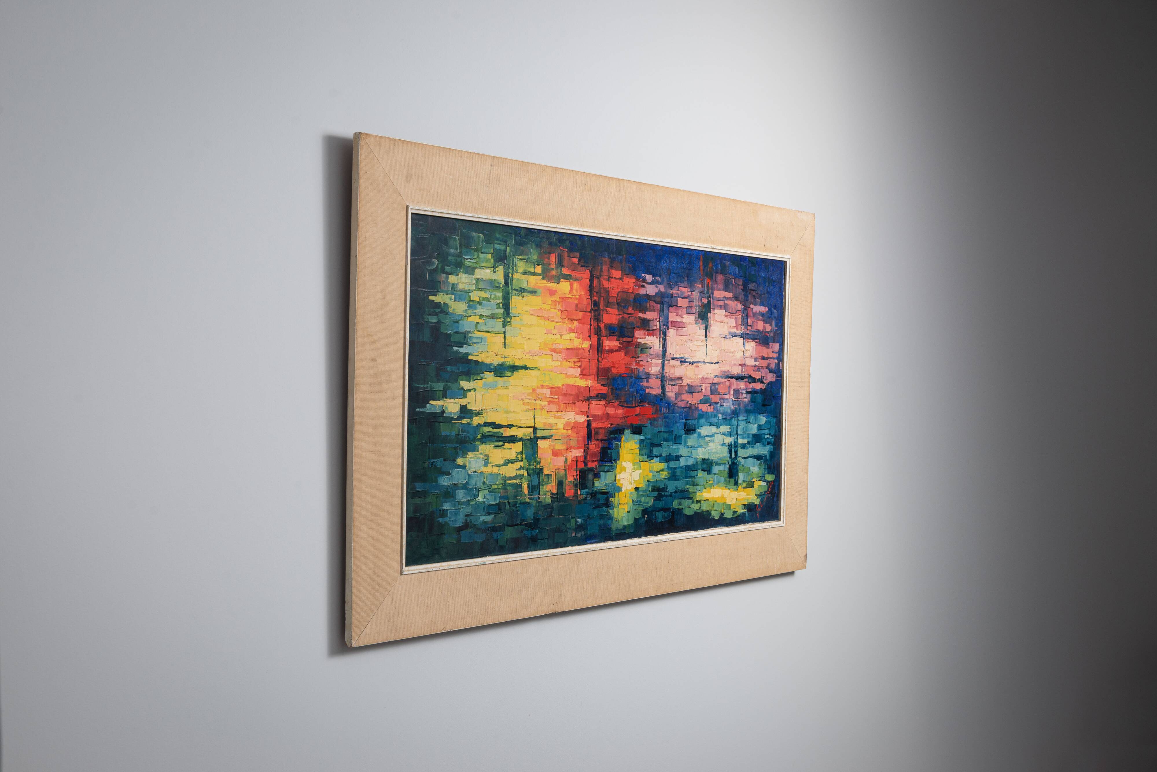 Peinture abstraite atmosphérique