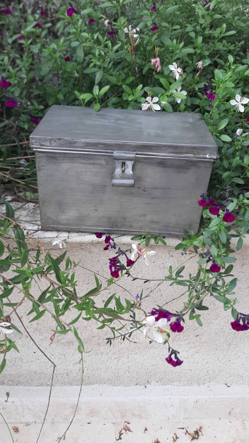 Vintage metal chest