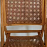 Cannage folding chair 1970