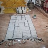 Handmade wool Berber rug 150 X 100 CM