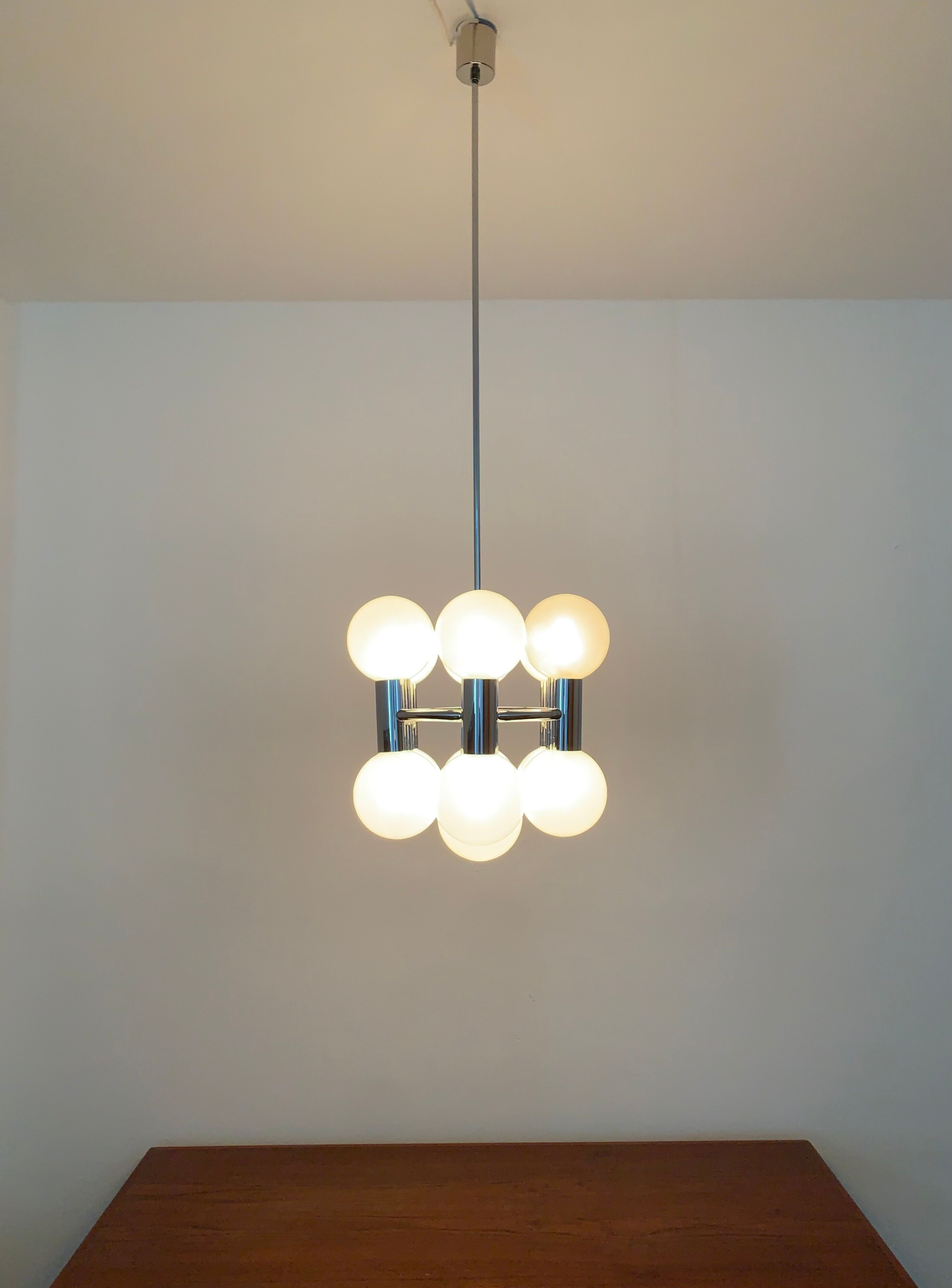 1970s Sputnik Chandelier by Motoko Ishii for Staff