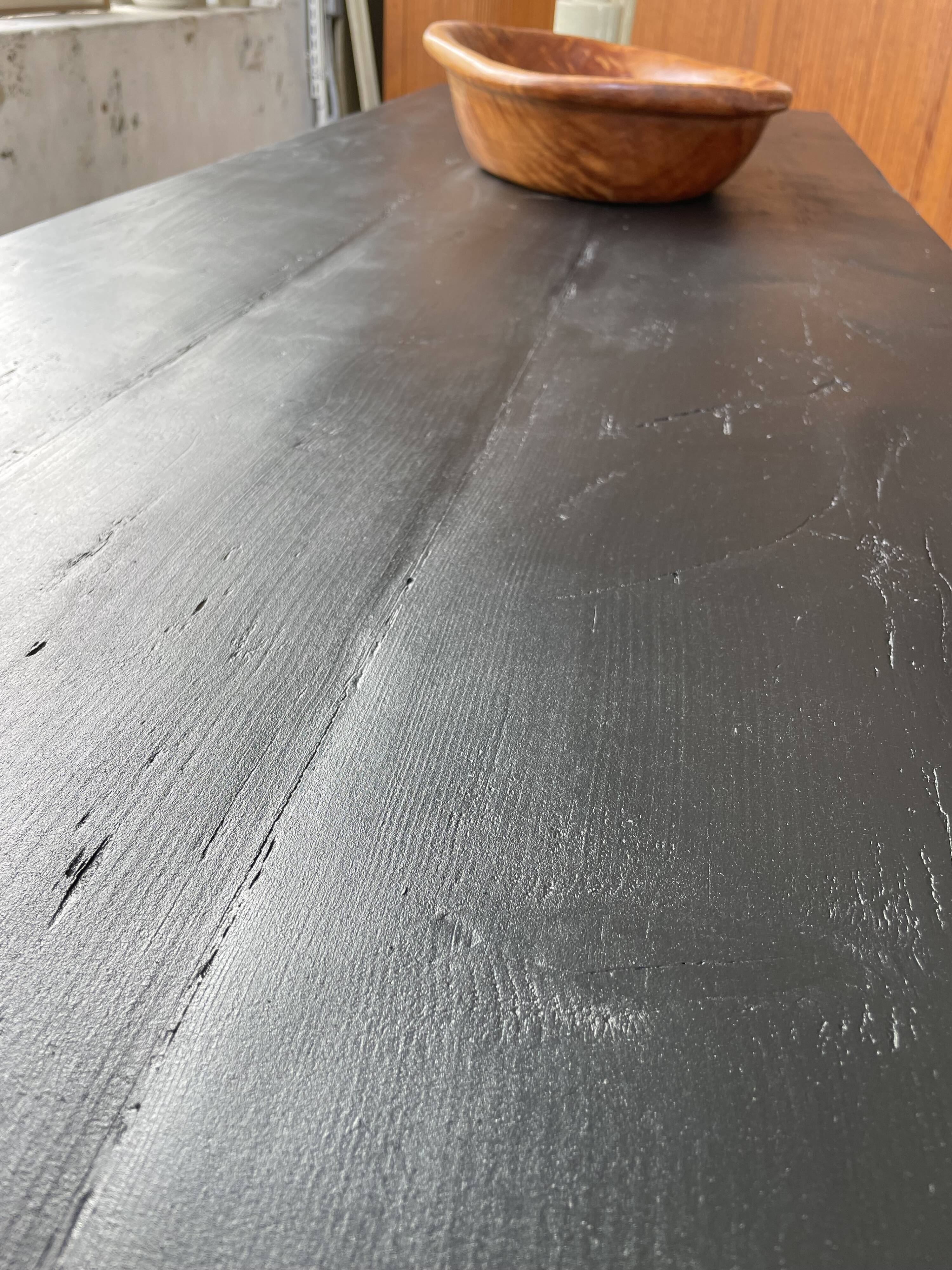 Black pine farm table 250 cm