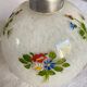 Pied de Lampe de chevet en verre peint à la main