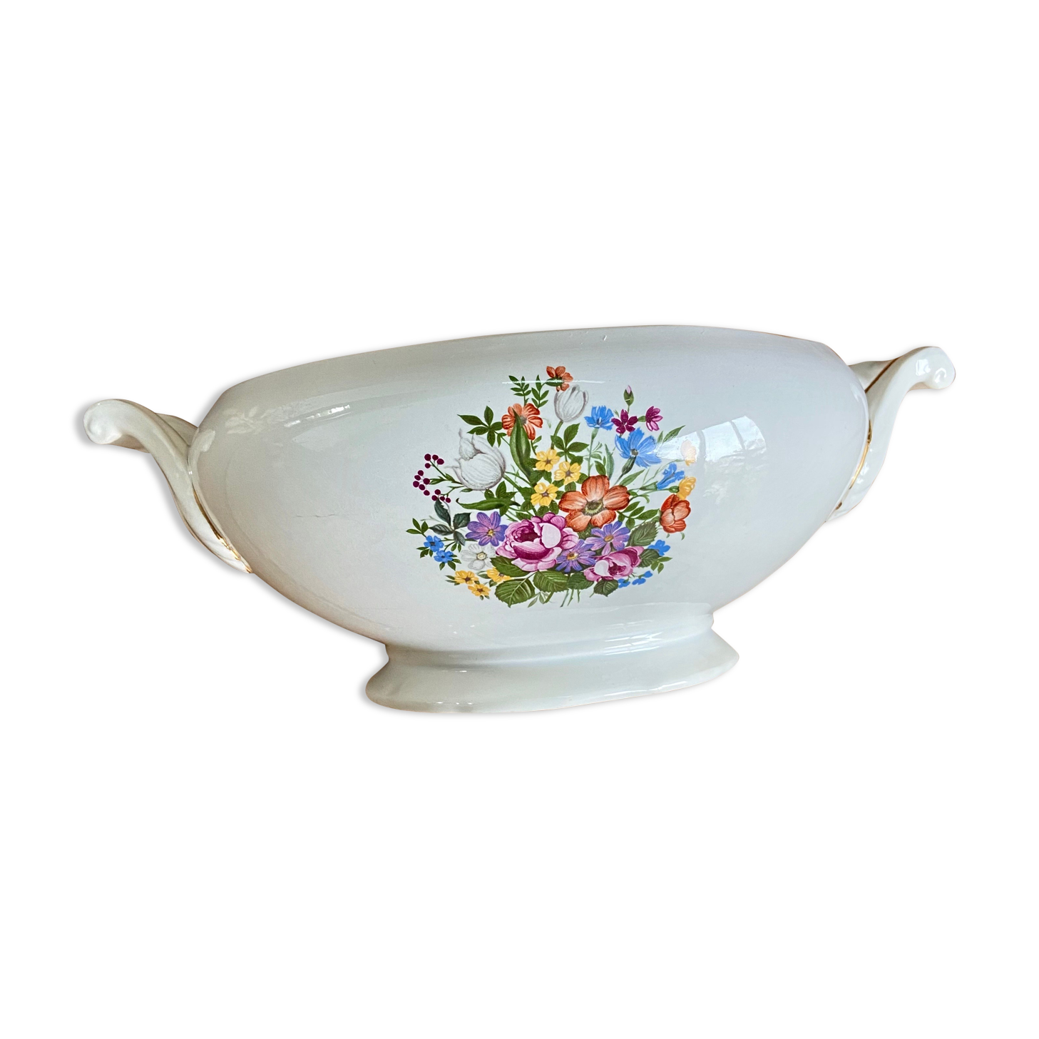 Vintage Digoin Sarreguemines vegetable dish