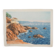 René Ligeron: Mediterranean, seaside house, signed original engraving.