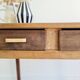 Antique farmhouse table - 2 drawers