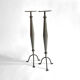 Pair of large vintage metal chandeliers
