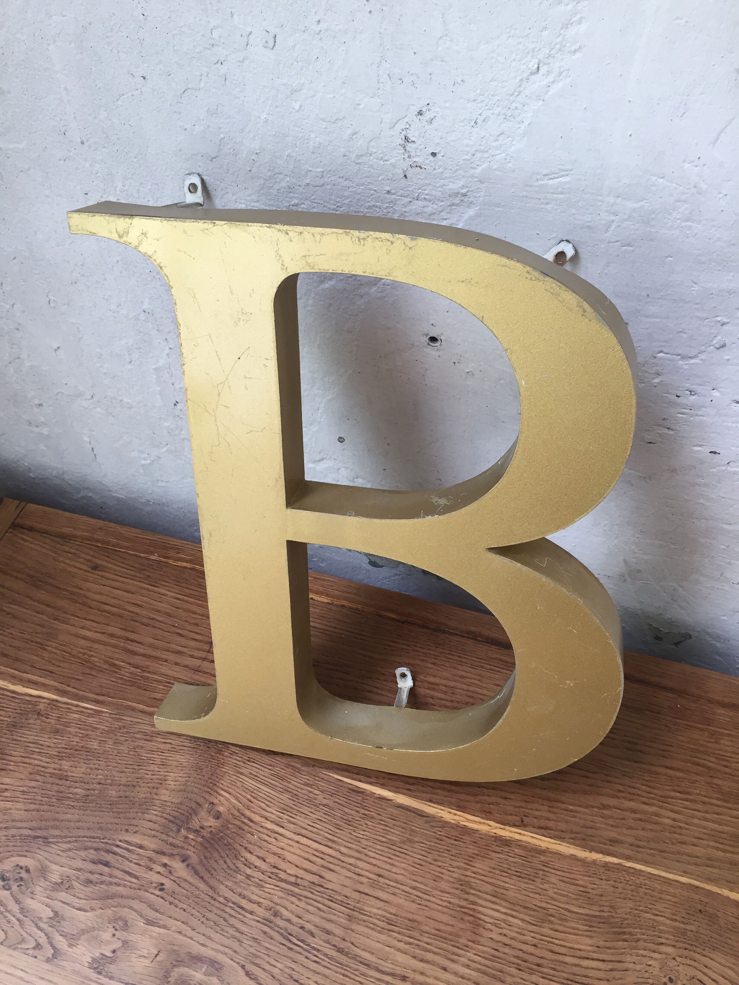 Letter signs vintage gold old