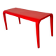 Table d'appoint moderne italienne rouge Laleggera par Ricardo Blumer pour Alias