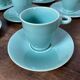 Celadon green coffee service