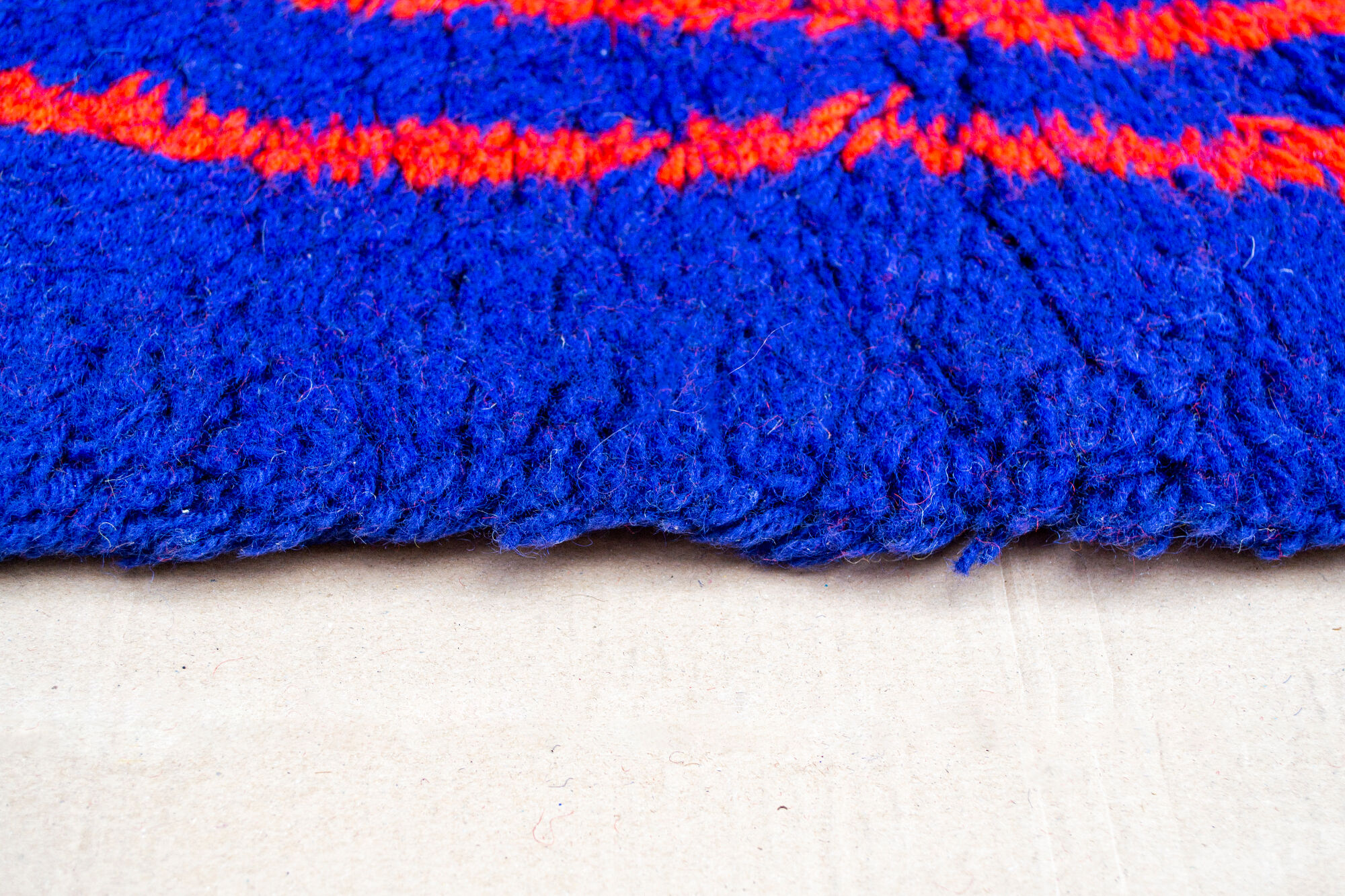 Tapis de laine psychédélique, Italie, années 1970