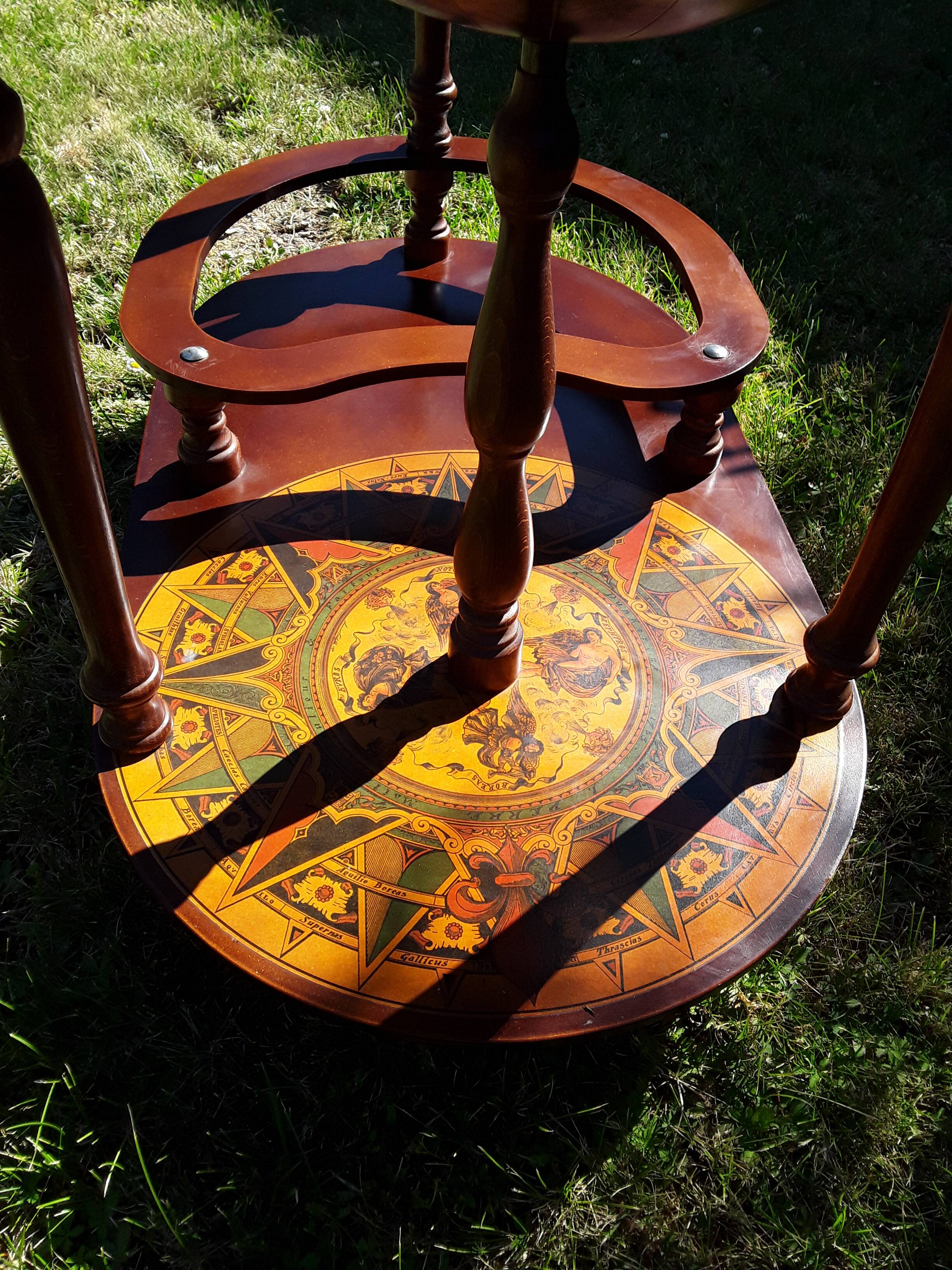 Vintage globe bar trolley