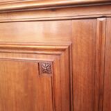 Large walnut library XIX°