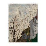 Landscape painting representing houses Coupet 1971