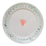 Pink artisanal shell plate