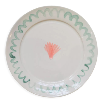 Pink artisanal shell plate