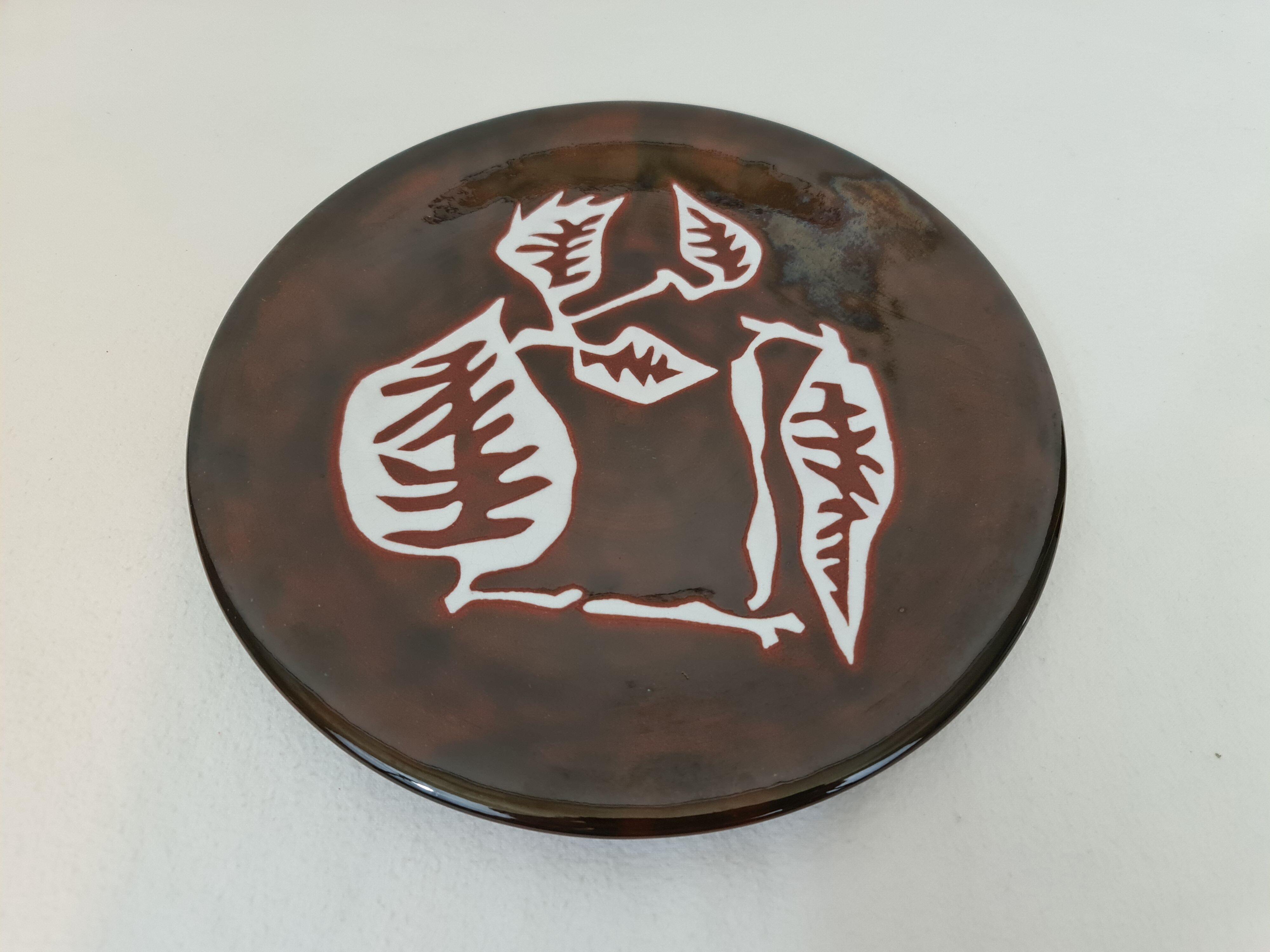 Enamelled ceramic plate by Jean Lurcat for Sant Vicens around 1950